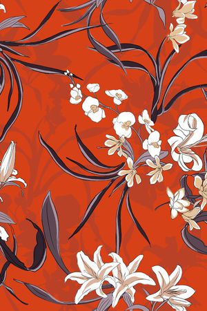 植物印花华亿平台图片