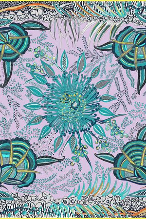 藤蔓印花华亿平台图片