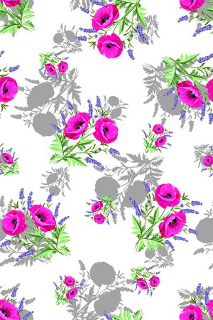 月季花印花华亿平台图片