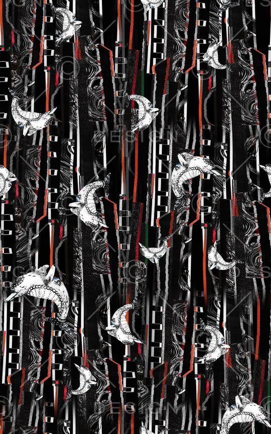 条纹印花华亿平台图片