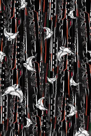 条纹印花华亿平台图片