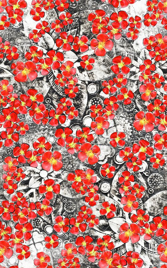 小碎花印花华亿平台图片