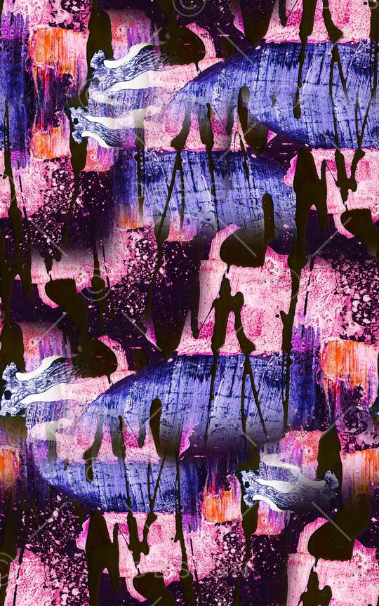 笔触印花华亿平台图片