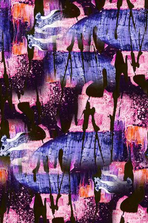 笔触印花华亿平台图片