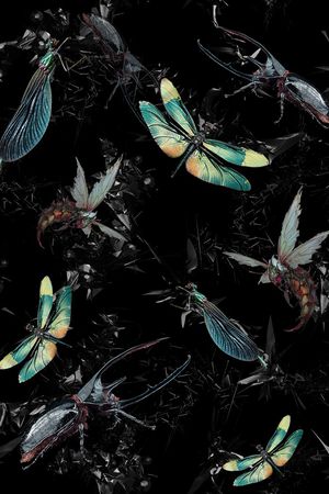 动物花卉印花华亿平台图片