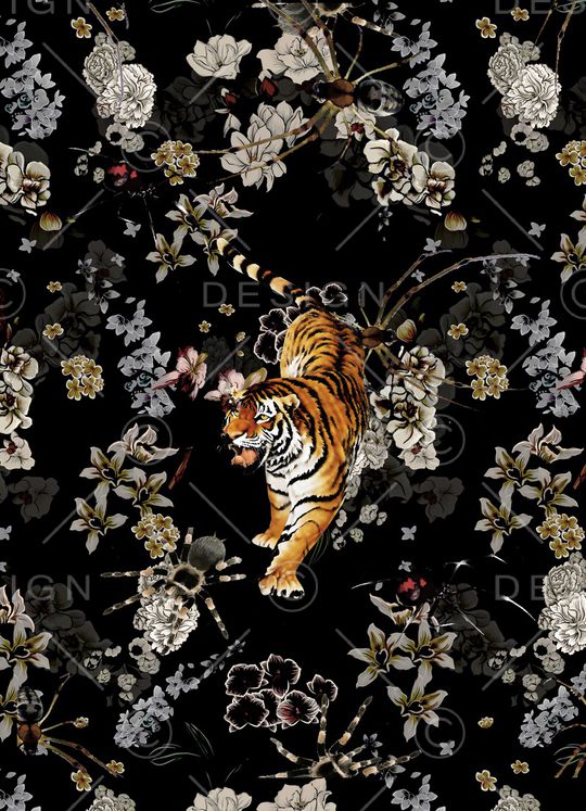 动物花卉印花华亿平台图片