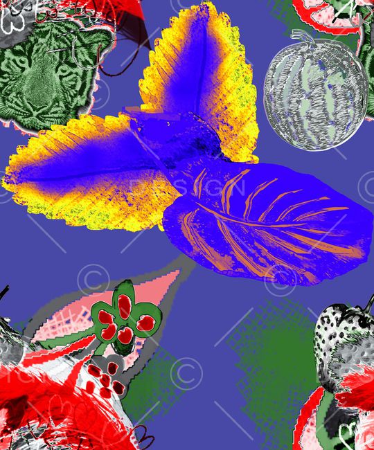 抽象印花华亿平台图片