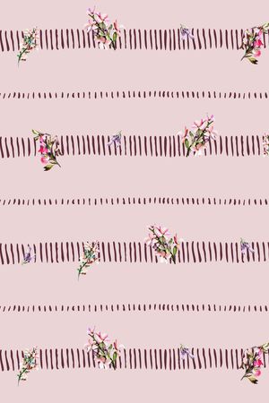 条纹印花华亿平台图片