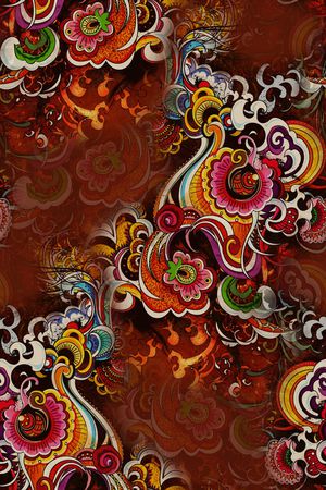 抽象印花华亿平台图片