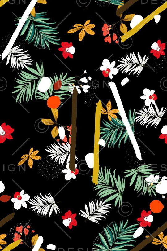 抽象印花华亿平台图片