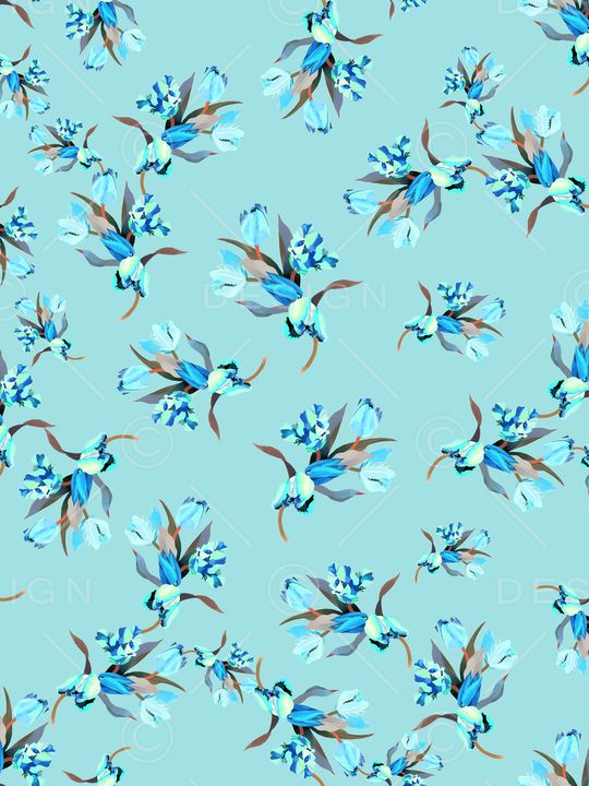 小碎花印花华亿平台图片