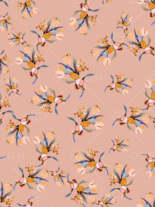 小碎花印花华亿平台图片