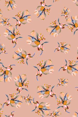 小碎花印花华亿平台图片