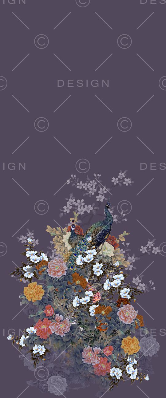 牡丹印花华亿平台图片