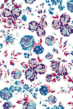 小碎花印花华亿平台图片