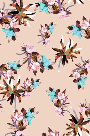 小碎花印花华亿平台图片