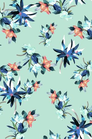 小碎花印花华亿平台图片