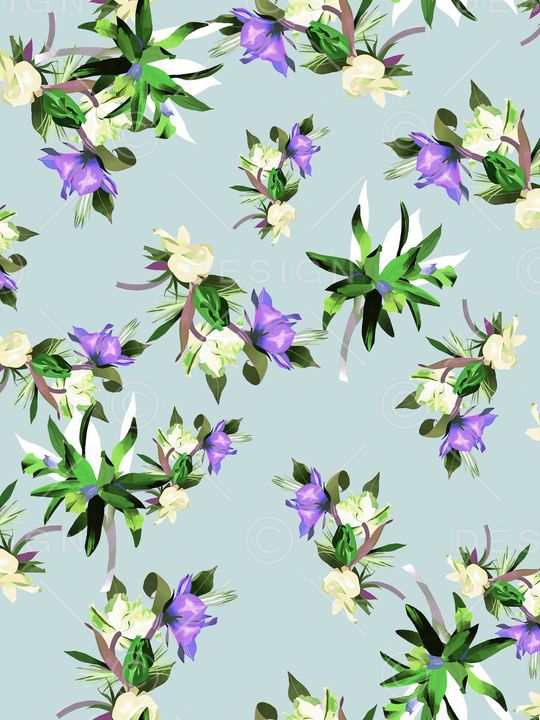 小碎花印花华亿平台图片