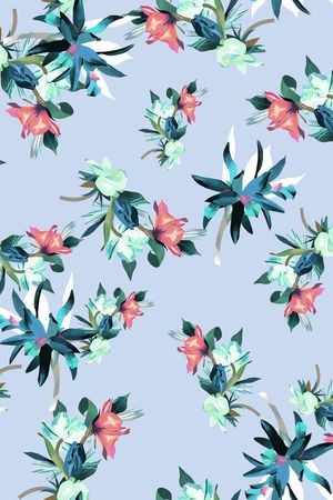 小碎花印花华亿平台图片