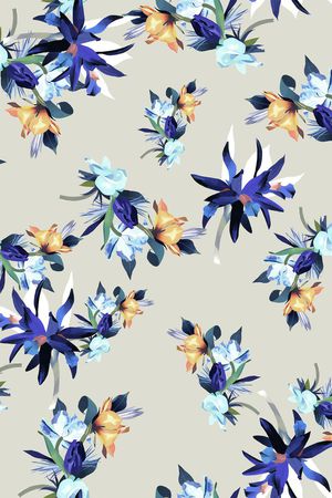 小碎花印花华亿平台图片