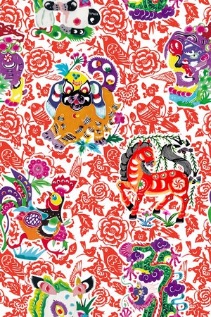 剪纸印花华亿平台图片