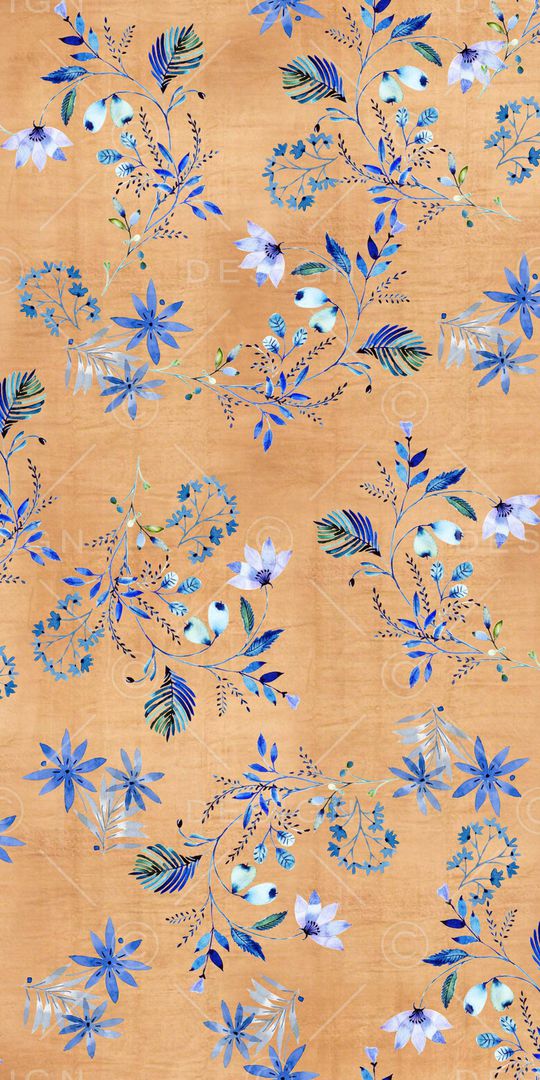 抽象花卉印花华亿平台图片