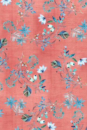 抽象花卉印花华亿平台图片