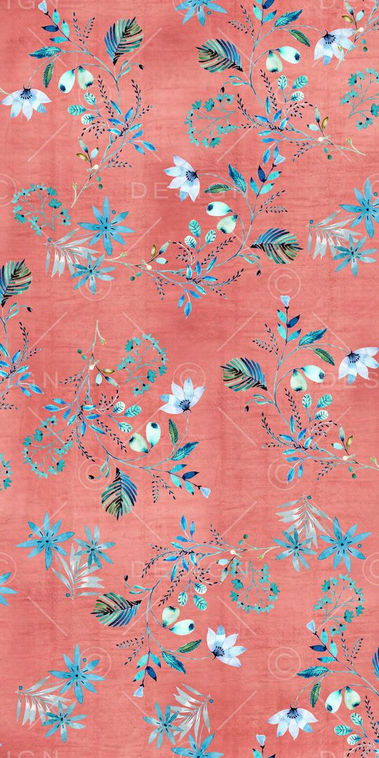 抽象花卉印花华亿平台图片