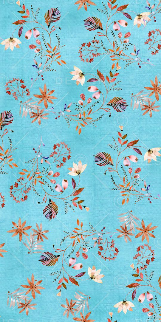 抽象花卉印花华亿平台图片