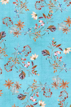 抽象花卉印花华亿平台图片