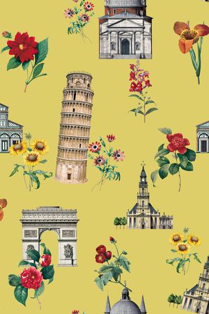 手绘花卉印花华亿平台图片