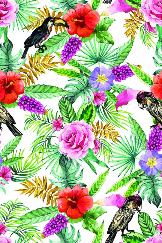 动物花卉印花华亿平台图片