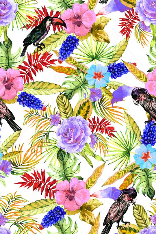 动物花卉印花华亿平台图片