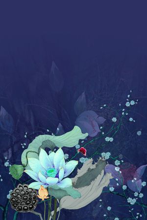 荷花印花华亿平台图片