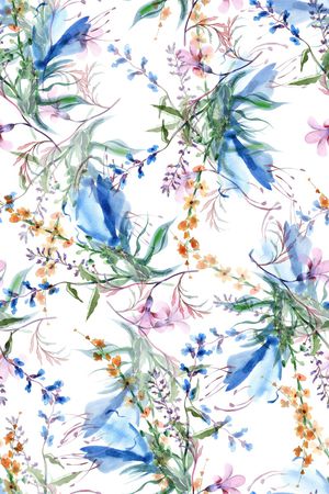 手绘花卉印花华亿平台图片