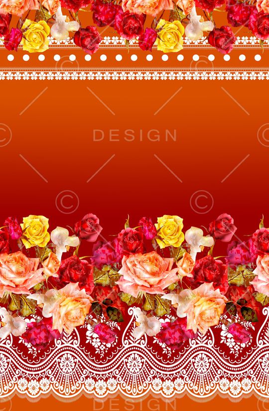 抽象花卉印花华亿平台图片