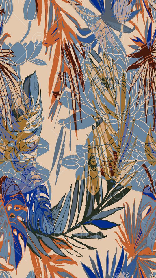 抽象印花华亿平台图片