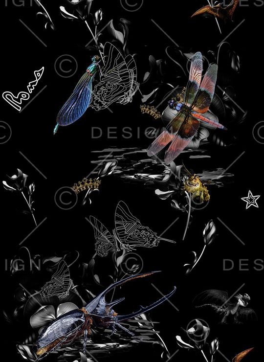 动物花卉印花华亿平台图片