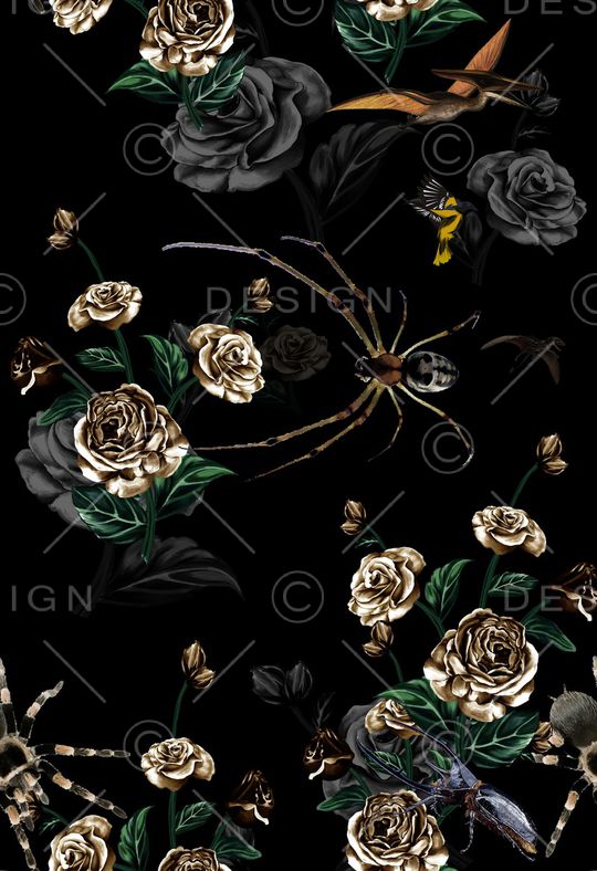 动物花卉印花华亿平台图片