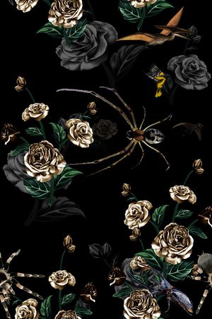 动物花卉印花华亿平台图片