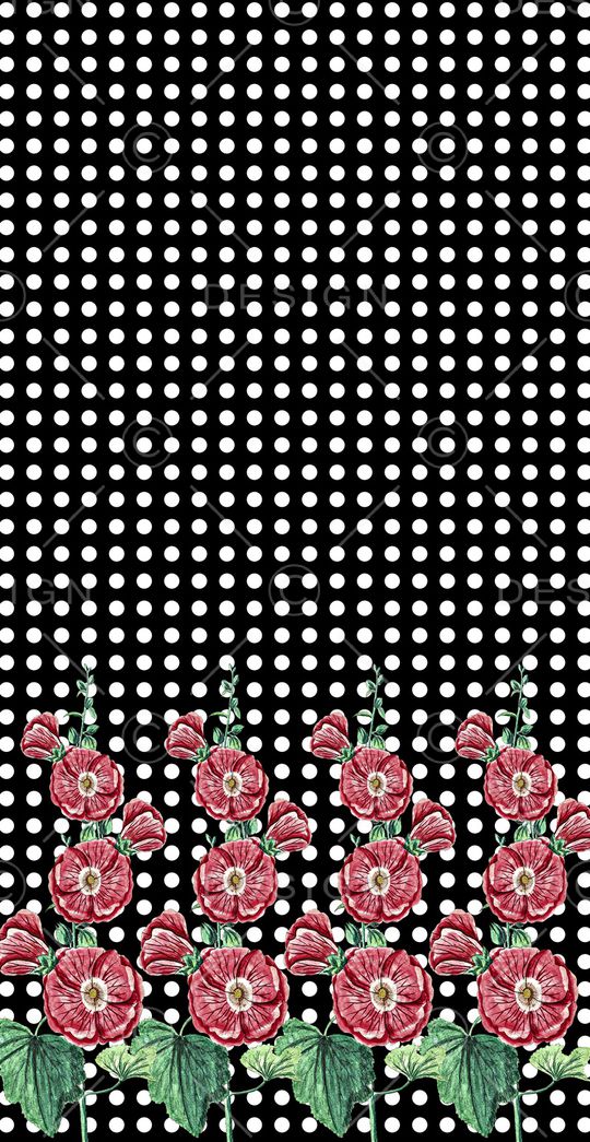 手绘花卉印花华亿平台图片