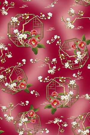 梅花印花华亿平台图片