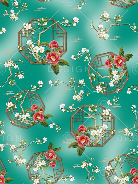 梅花印花华亿平台图片