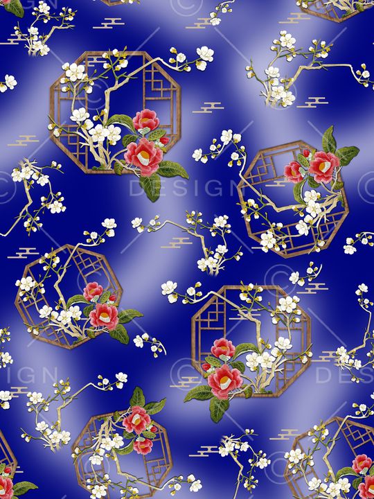 梅花印花华亿平台图片