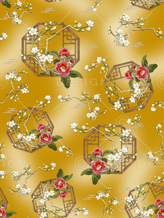 梅花印花华亿平台图片