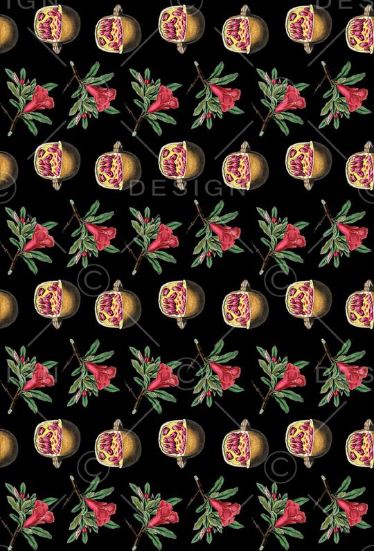 手绘花卉印花华亿平台图片