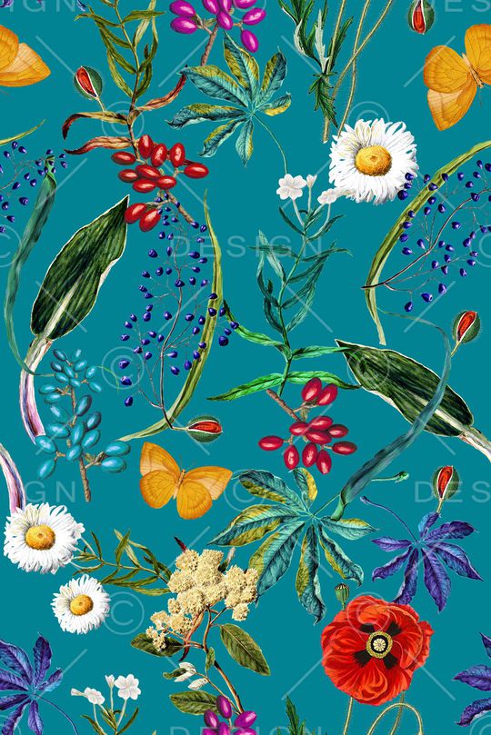 植物印花华亿平台图片