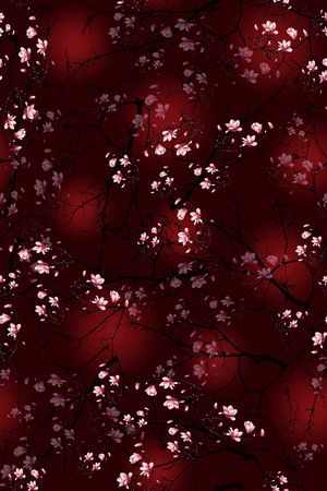 玉兰花印花华亿平台图片