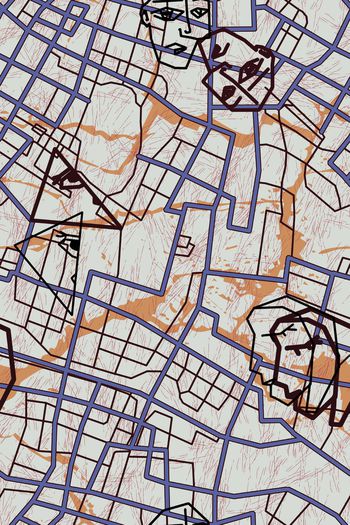 线条印花华亿平台图片