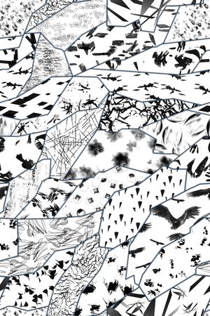 黑白华亿平台印花华亿平台图片